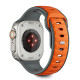 Pilka / oranžinė apyrankė Apple Watch 8 / 9 / 10 / 11 / SE / ULTRA (44 / 45 / 46 / 49 MM) "Tech-Protect Iconband Line"