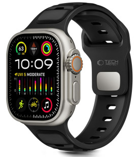 Juoda apyrankė Apple Watch 8 / 9 / 10 / 11 / SE / ULTRA (44 / 45 / 46 / 49 MM) "Tech-Protect Iconband Line"
