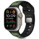 Juoda / žalia apyrankė Apple Watch 8 / 9 / 10 / 11 / SE / ULTRA (44 / 45 / 46 / 49 MM) "Tech-Protect Iconband Line"