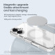 Juodas / skaidrus dėklas Apple iPhone 17 telefonui "Nillkin Nature TPU PRO Magnetic Cover"