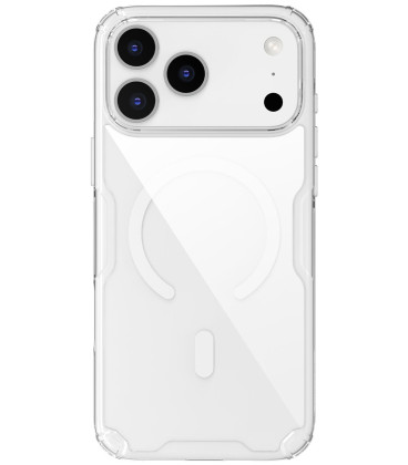 Skaidrus dėklas Apple iPhone 17 Pro Max telefonui "Nillkin Nature TPU PRO Magnetic Cover"