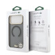 Juodas dėklas Apple iPhone 17 Pro Max telefonui "Lacoste PC/TPU Frosted Finish Gold Logo MagSafe Case"