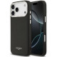 Juodas dėklas Apple iPhone 17 Pro Max telefonui "Lacoste PU Leather Champs Elysees MagSafe Case"