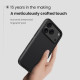 Juodas dėklas Apple iPhone 17 Pro telefonui "Nillkin Super Frosted Pro"