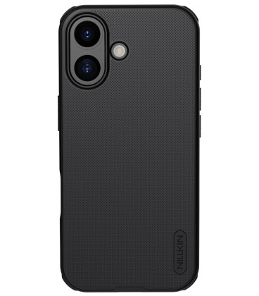 Juodas dėklas Apple iPhone 17 telefonui "Nillkin Super Frosted Pro"