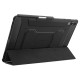 Juodas atverčiamas dėklas Samsung Galaxy Tab S11 Ultra 14.6 planšetei "Spigen Rugged Armor PRO"