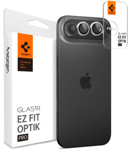 Sidabrinės spalvos kameros apsauga Apple iPhone Air kamerai "Spigen Optik Pro EZ Fit Camera Protector 2-Pack"