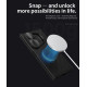 Juodas dėklas Samsung Galaxy Z Fold 7 telefonui "Nillkin CamShield Prop Magnetic Case"