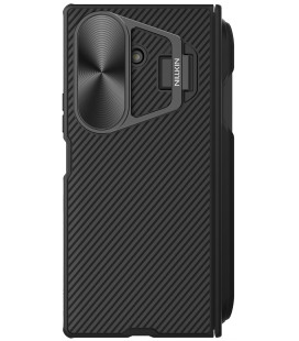Juodas dėklas Samsung Galaxy Z Fold 7 telefonui "Nillkin CamShield Prop Magnetic Pen Slot Case"