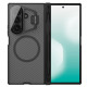 Juodas / skaidrus dėklas Samsung Galaxy Z Fold 7 telefonui "Nillkin CamShield Prop Magnetic Pen Slot Case"