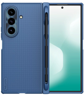 Mėlynas dėklas Samsung Galaxy Z Fold 7 telefonui "Nillkin Super Frosted FOLD Magnetic Pen Slot Back Cover"