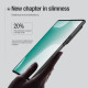 Žalias dėklas Samsung Galaxy Z Fold 7 telefonui "Nillkin Super Frosted FOLD Magnetic Pen Slot Back Cover"