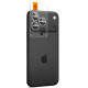 Sidabrinė kameros apsauga Apple iPhone 16 Pro / Max / 17 Pro / Max kamerai "Spigen Optik Pro EZ Fit Camera Protector 2-Pack"