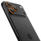 Oranžinė kameros apsauga Apple iPhone 16 Pro / Max / 17 Pro / Max kamerai "Spigen Optik Pro EZ Fit Camera Protector 2-Pack"