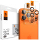 Oranžinė kameros apsauga Apple iPhone 16 Pro / Max / 17 Pro / Max kamerai "Spigen Optik Pro EZ Fit Camera Protector 2-Pack"