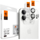Sidabrinės spalvos kameros apsauga Apple iPhone 16 / 16 Plus / 17 kamerai "Spigen Optik Pro EZ Fit Camera Protector 2-Pack"