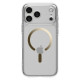 Skaidrus (Gold) dėklas Apple iPhone 17 Pro Max telefonui "Spigen Ultra Hybrid MAG Magsafe"