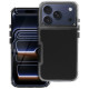 Juodas / skaidrus dėklas Apple iPhone 17 Pro Max telefonui "Matrix Case"