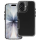 Juodas / skaidrus dėklas Apple iPhone 17 telefonui "Matrix Case"