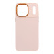 Rožinis dėklas Apple iPhone 17 Pro Max telefonui "Frame Case"