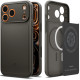 Pilkas (Gunmetal) dėklas Apple iPhone 17 Pro Max telefonui "Spigen Thin Fit MAG Magsafe"