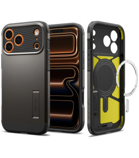 (Gunmetal) dėklas Apple iPhone 17 Pro Max telefonui "Spigen Tough Armor T MAG Magsafe"