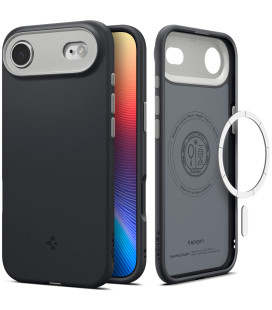 Juodas dėklas Apple iPhone Air telefonui "Spigen Nano Pop MAG Magsafe"