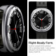 Sidabrinės spalvos rėmelis Samsung Galaxy Watch 8 (44 mm) laikrodžiui "Spigen Bezel Tune Pro Pilot"