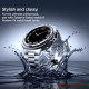 Sidabrinės spalvos rėmelis Samsung Galaxy Watch 8 (44 mm) laikrodžiui "Spigen Bezel Tune Pro Pilot"