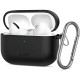 Juodas dėklas Apple Airpods Pro 3 ausinėms "Tech-Protect Silicone Hook"