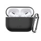 Juodas dėklas Apple Airpods Pro 3 ausinėms "Tech-Protect Silicone Hook"