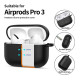 Juodas dėklas Apple Airpods Pro 3 ausinėms "Tech-Protect Silicone Hook"
