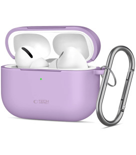 Levandos spalvos dėklas Apple Airpods Pro 3 ausinėms "Tech-Protect Silicone Hook"