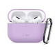 Levandos spalvos dėklas Apple Airpods Pro 3 ausinėms "Tech-Protect Silicone Hook"