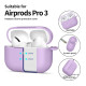 Levandos spalvos dėklas Apple Airpods Pro 3 ausinėms "Tech-Protect Silicone Hook"
