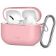 Rožinis dėklas Apple Airpods Pro 3 ausinėms "Tech-Protect Silicone Hook"