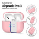Rožinis dėklas Apple Airpods Pro 3 ausinėms "Tech-Protect Silicone Hook"