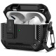 Juodas dėklas Apple Airpods Pro 3 ausinėms "Tech-Protect Carbonox Magsafe"