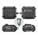 Juodas dėklas Samsung Galaxy Buds 3 / 3 FE / 3 Pro ausinėms "Tech-Protect Carbonox Magsafe"