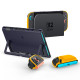 Mėlynas / geltonas dėklas Nintendo Switch 2 žaidimų kompiuteriui "Spigen Nano Pop"