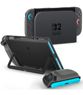 Juodas dėklas Nintendo Switch 2 žaidimų kompiuteriui "Spigen Nano Pop"