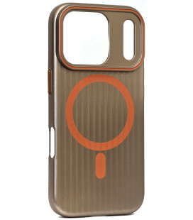 Auksinės spalvos dėklas Apple iPhone 17 Pro telefonui "Case Simply"