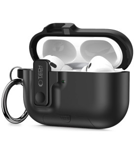 Juodas dėklas Apple Airpods Pro 3 ausinėms "Tech-Protect Slim Hook"