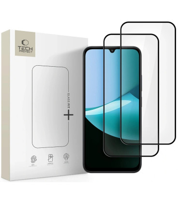 Apsauginis grūdintas stiklas Xiaomi Redmi 15C 5G / Poco C85 5G telefonui "Tech-Protect Glass Fit+ 2-Pack"