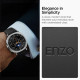 Juoda apyrankė Samsung Galaxy Watch 8 / 9 / Classic (40 / 44 / 46 mm) laikrodžiui "Spigen Enzo"