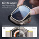 (Titanium) Apsauginis stiklas Apple Watch 1 / 2 / 3 (49mm) laikrodžiui "ESR Armorite TG 2-Pack"