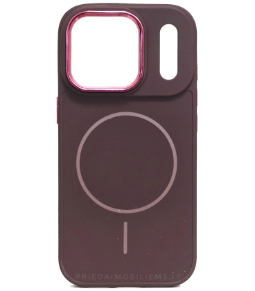 Purpurinis dėklas Apple iPhone 17 Pro telefonui "Frame Mag Cover"