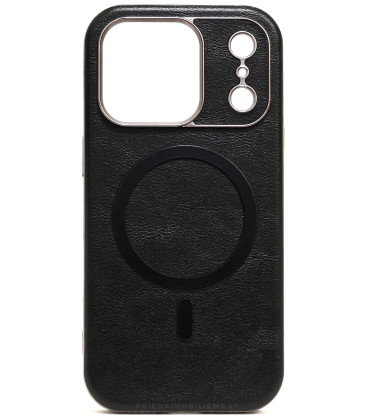 Juodas dėklas Apple iPhone 17 Pro telefonui "Gentleman Mag Cover"
