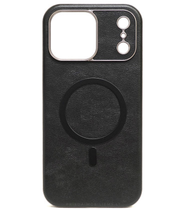 Juodas dėklas Apple iPhone 17 Pro Max telefonui "Gentleman Mag Cover"