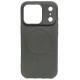 Juodas dėklas Apple iPhone 17 Pro telefonui "Silicone Mag Cover BH"
